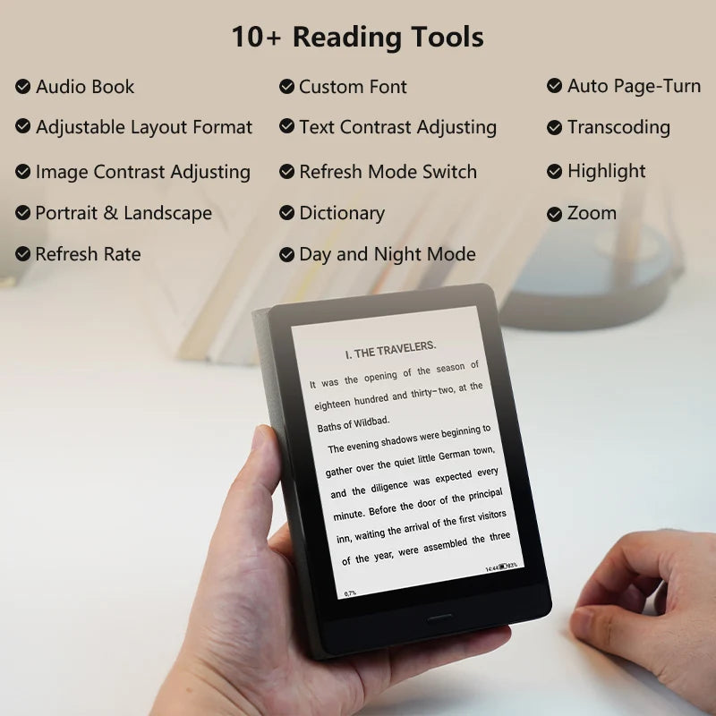 BIGME READ 6-inch E-paper Portable Ebook Reader: Android Open System, Supports Google Play & Kindle APP electronic book tablet