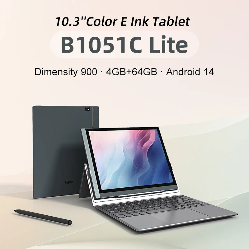 Bigme B1051C Pro 10.3'' Color Eink Ebook Reader Android 14 OS, Dimensity 1080, 8+256GB, Electronic Book Tablet 300PPI Ereader