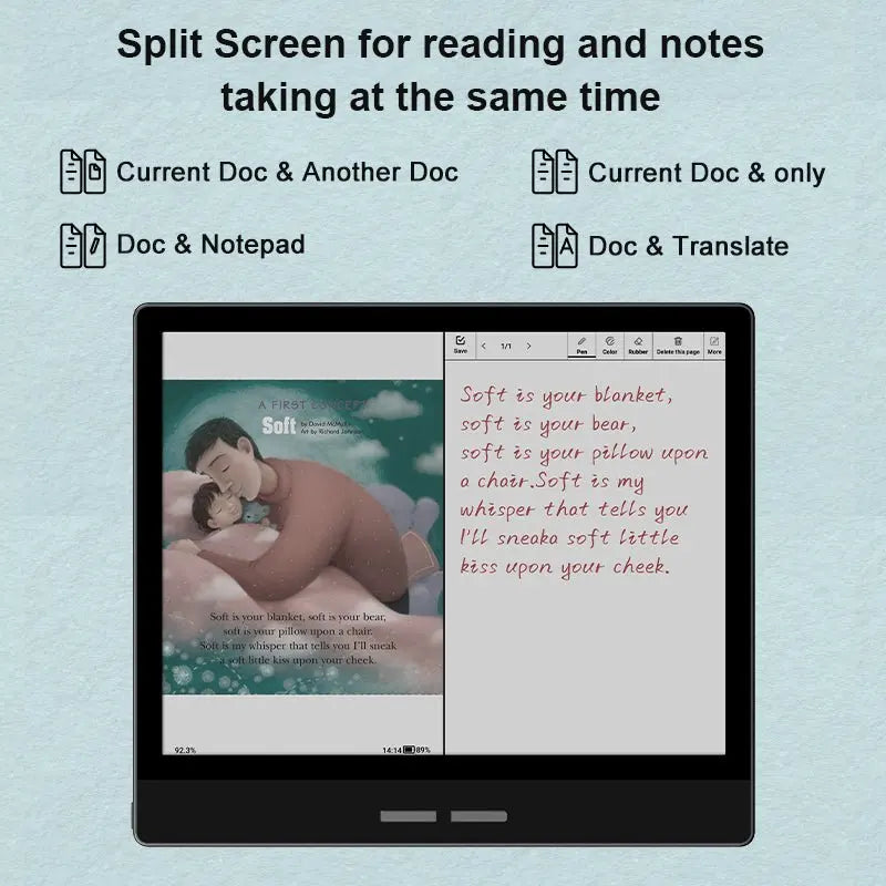 Bigme B751C 7-inch Color E-Ink Screen E-Book Reader Electronic Paper Book Reading E Ink Ebook Ereader Tablet